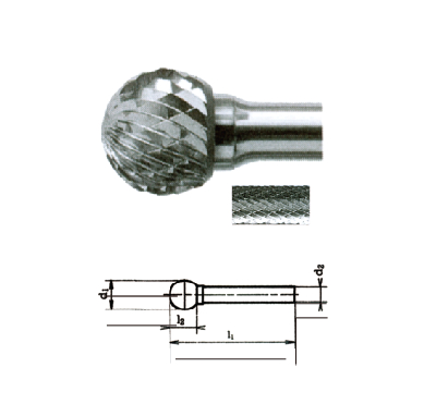 硬质合金钢球头旋转锉