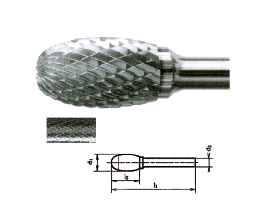 硬质合金钢椭圆形旋转锉