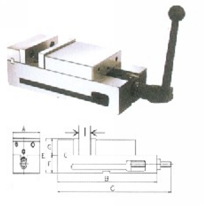 直角式角固台虎钳