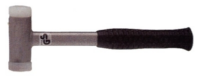 钢柄尼龙无反弹锤