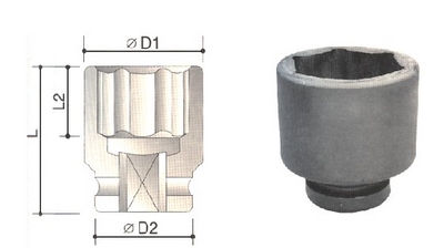 1.1/2"外六方英制强力套筒
