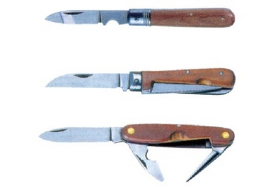 折叠式木柄电工刀