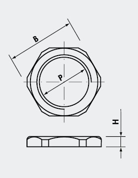 锁紧螺母GEGENMUTTERN OHNE ANSATZ