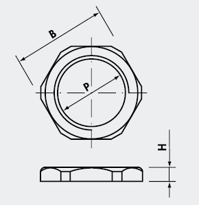 黄铜锁紧螺母GEGENMUTTERN AUS MESSING