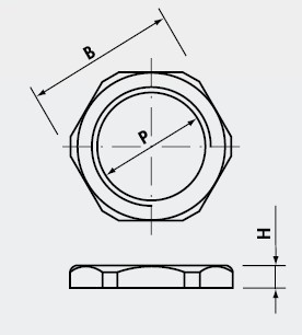 锁紧六角螺母GEGENMUTTERN FüR